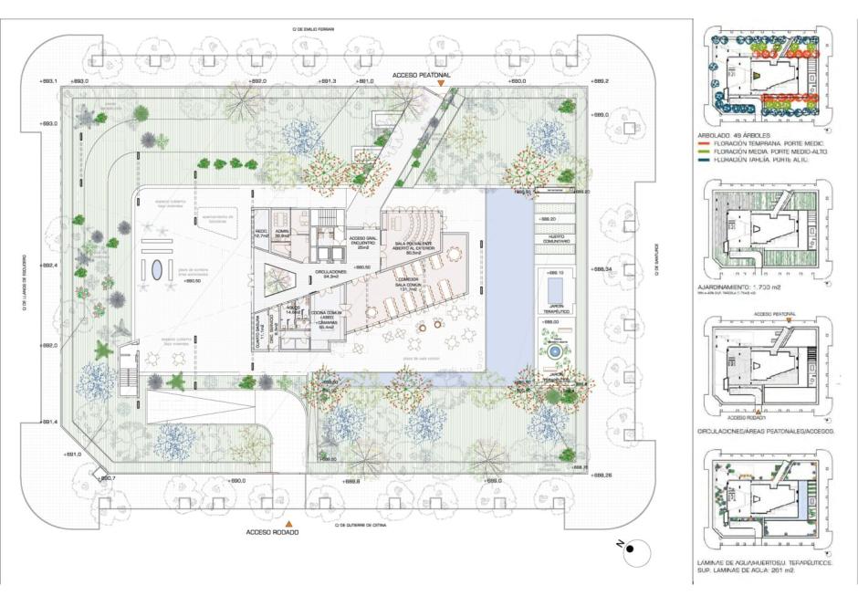 Plano de las viviendas cohousing senior en Ciudad Lineal