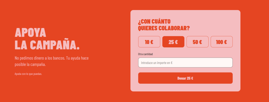 Web de Irene Montero para la campaña electoral
