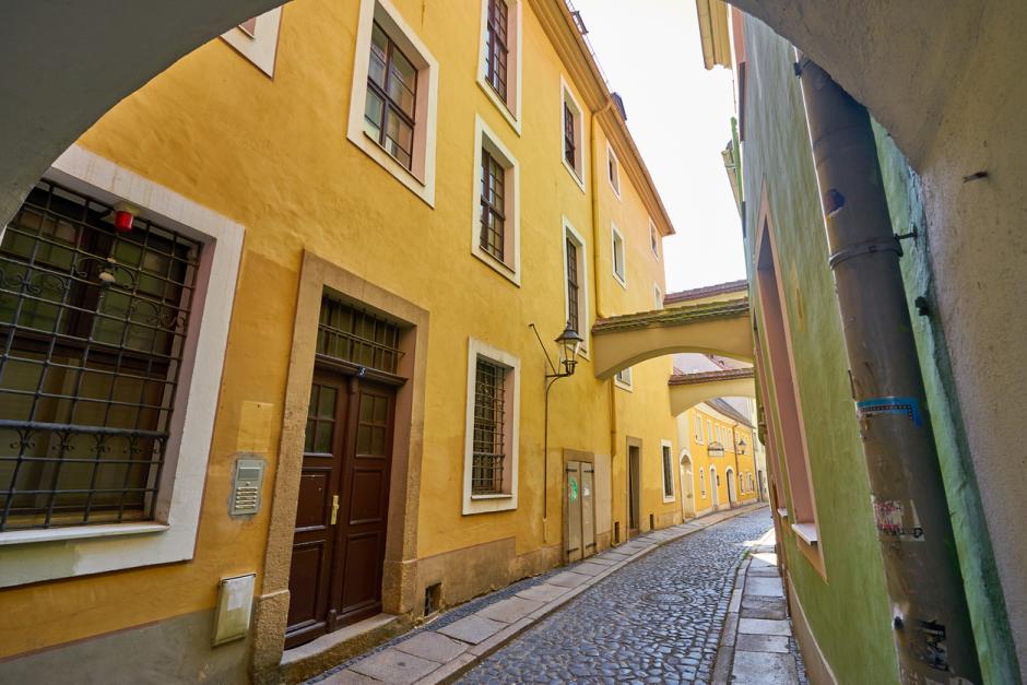 Calle típica de Görlitz, la "Hollywood de Alemania"
