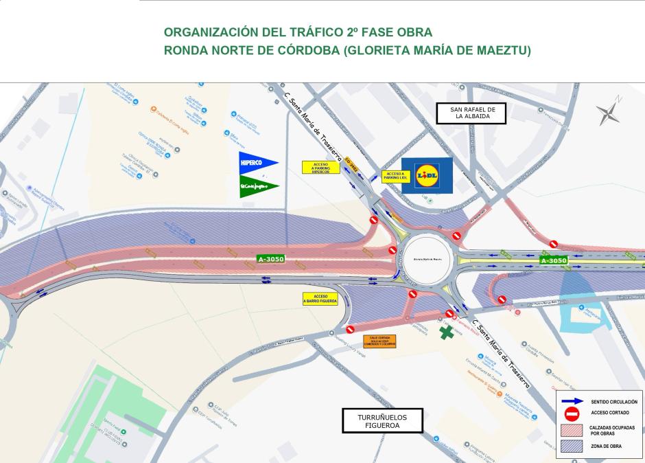 Plan de tráfico en el entorno de la glorieta de María de Maeztu