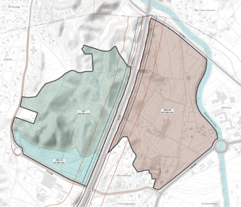 Zonificación del barrio Pino y Ruaya