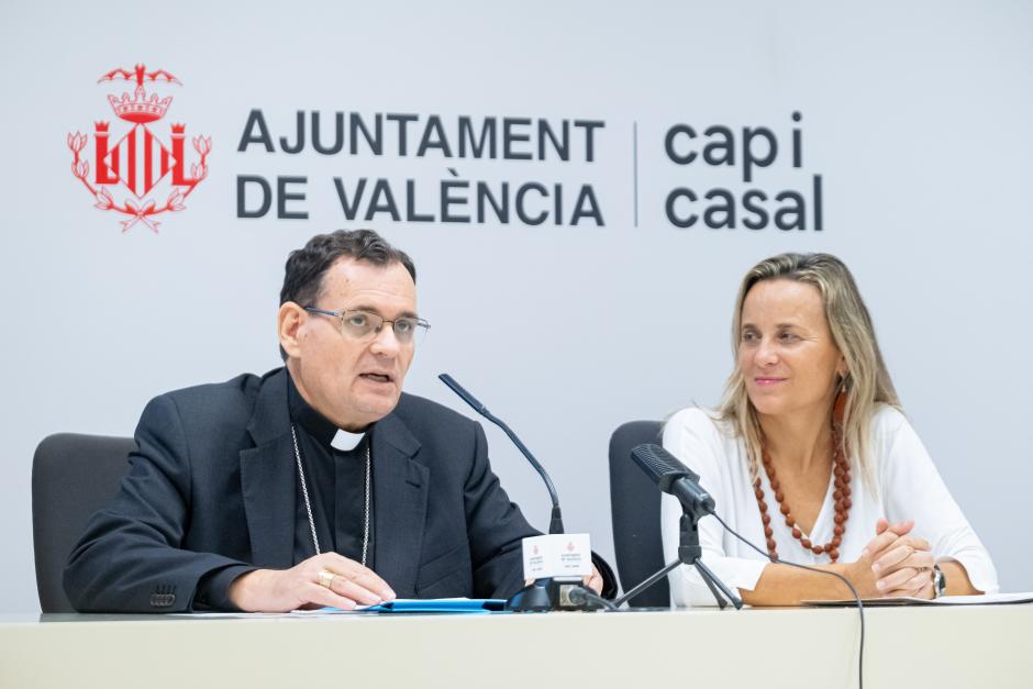 Imagen tomada este martes durante la clausura del Año Jubilar del Santo Cáliz en Valencia