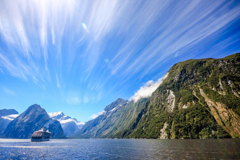El espectacular fiordo de Milford Sound, en Nueva Zelanda