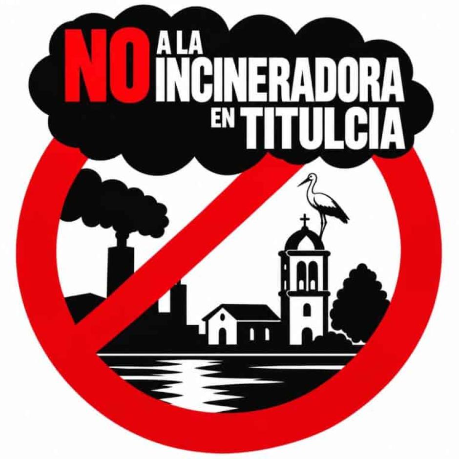 Cartel contra la incineradora de Titulcia