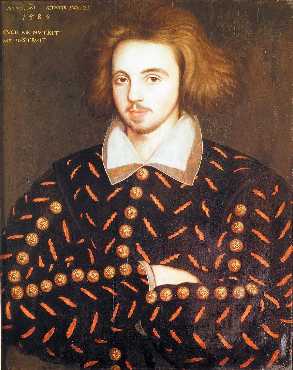 Retrato de Christopher Marlowe