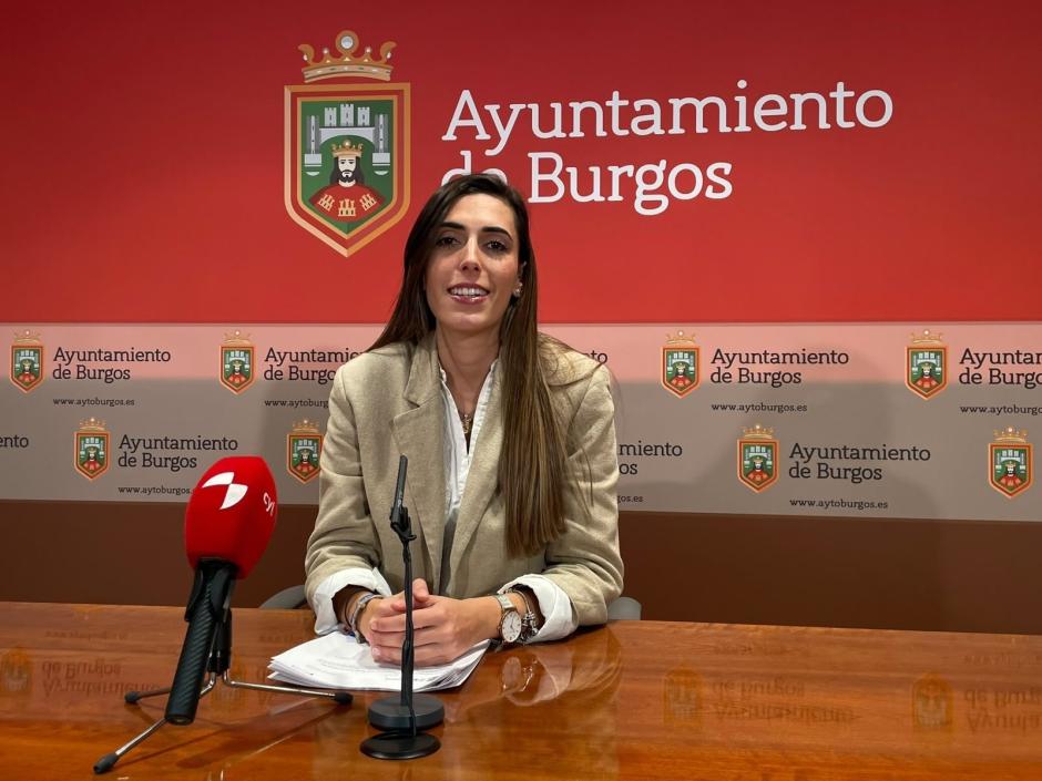 La portavoz del equipo de Gobierno del Ayuntamiento de Burgos, Andrea Ballesteros
