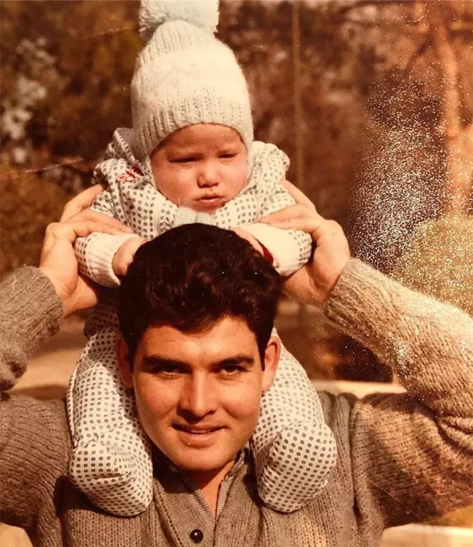 Feliciano López junto a su padre, en una imagen compartida en redes sociales