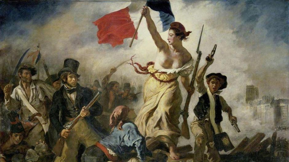 'La Libertad guiando al pueblo', cuadro de Eugène Delacroix