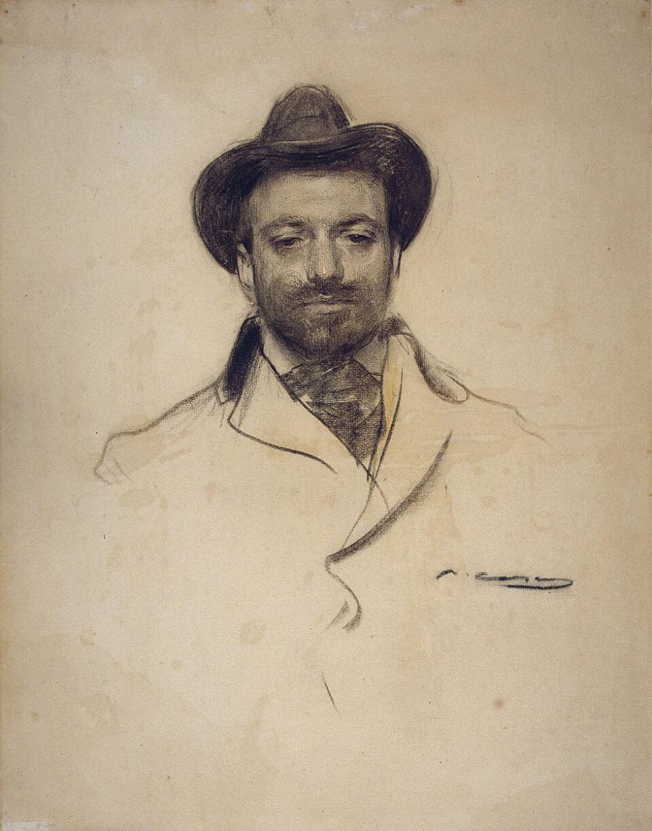 Josep María Sert por Ramón Casas