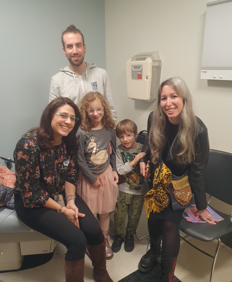 La familia de Jimena al completo