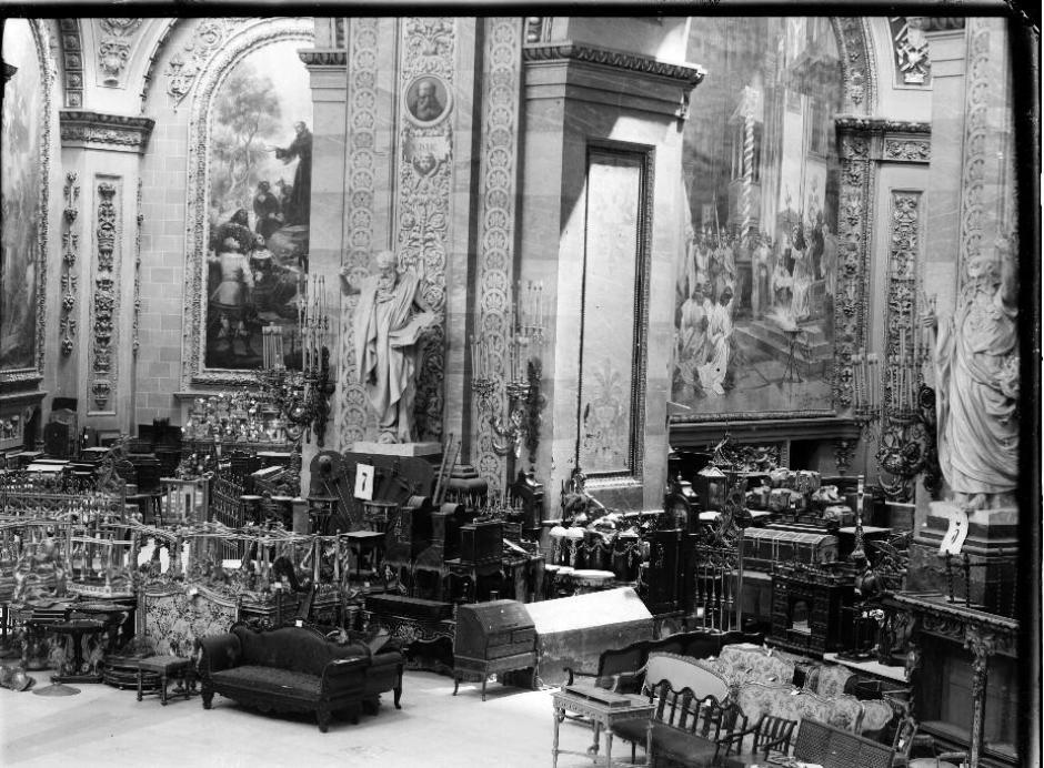 San Francisco el Grande, nave central y capillas, sept. 1937