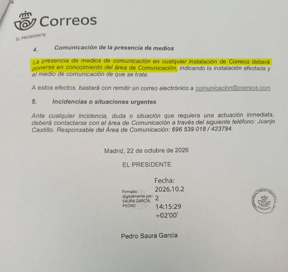 Comunicación vigilará lo que pase.