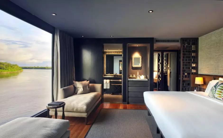 Una de las suites del barco
