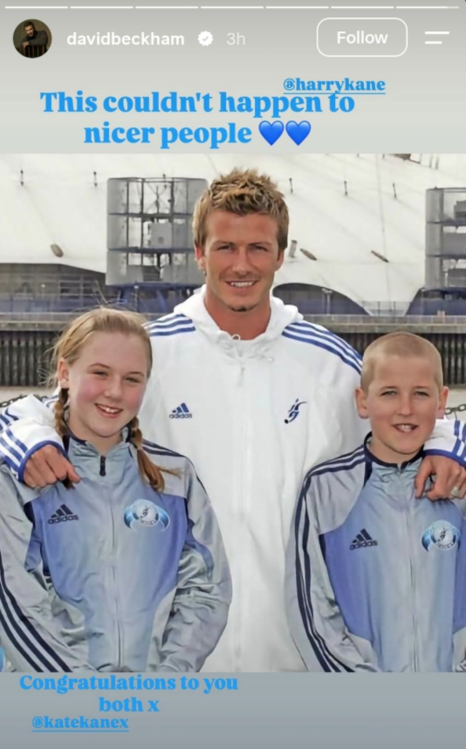 La publicación de David Beckham