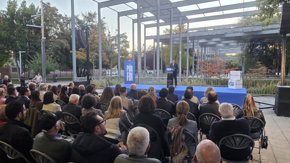Mañueco interviene en un mitin del Partido Popular en Palencia