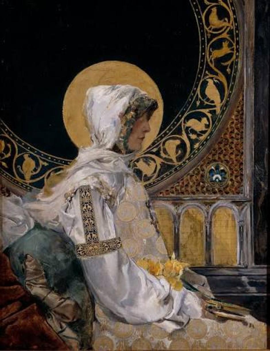 Santa en oración, de Sorolla