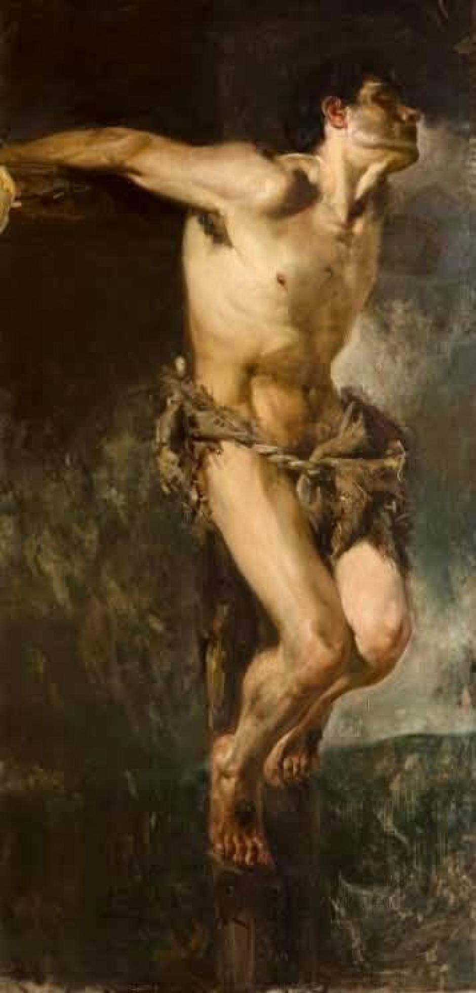 'El buen ladrón crucificado. San Dimas', de Joaquín Sorolla