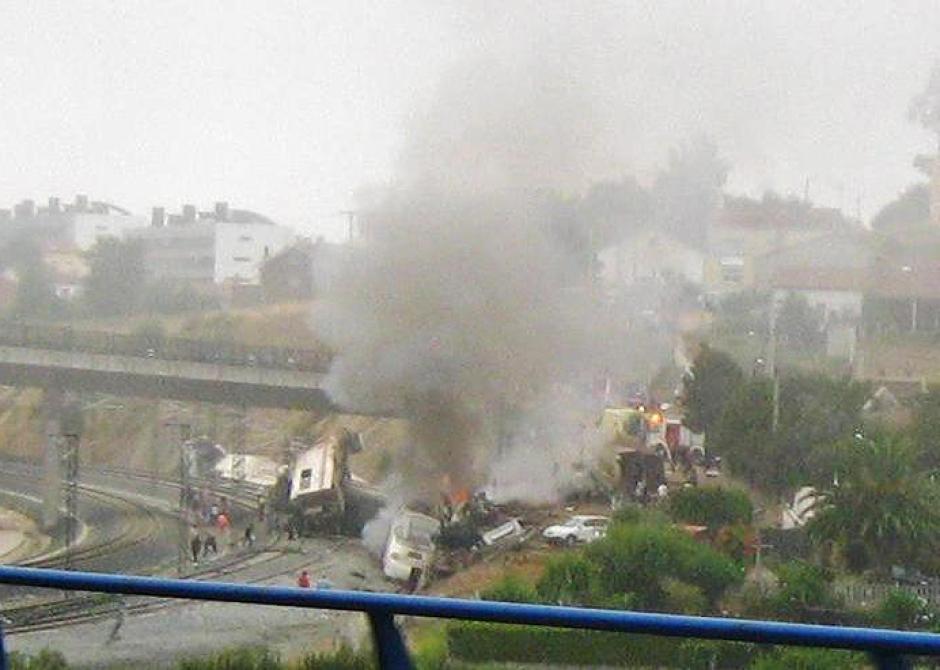 Accidente ferroviario en Angrois, cerca de Santiago de Compostela, el 24 de julio de 2013