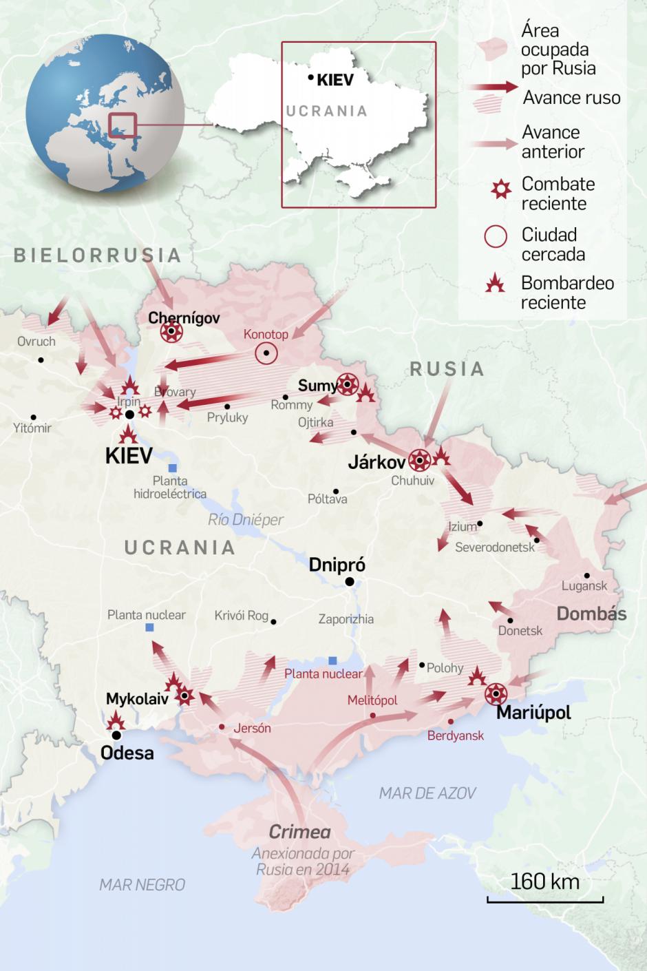 Guerra Rusia Ucrania Los Mapas Y Gr Ficos Que Detallan La Invasi N Rusa De Ucrania