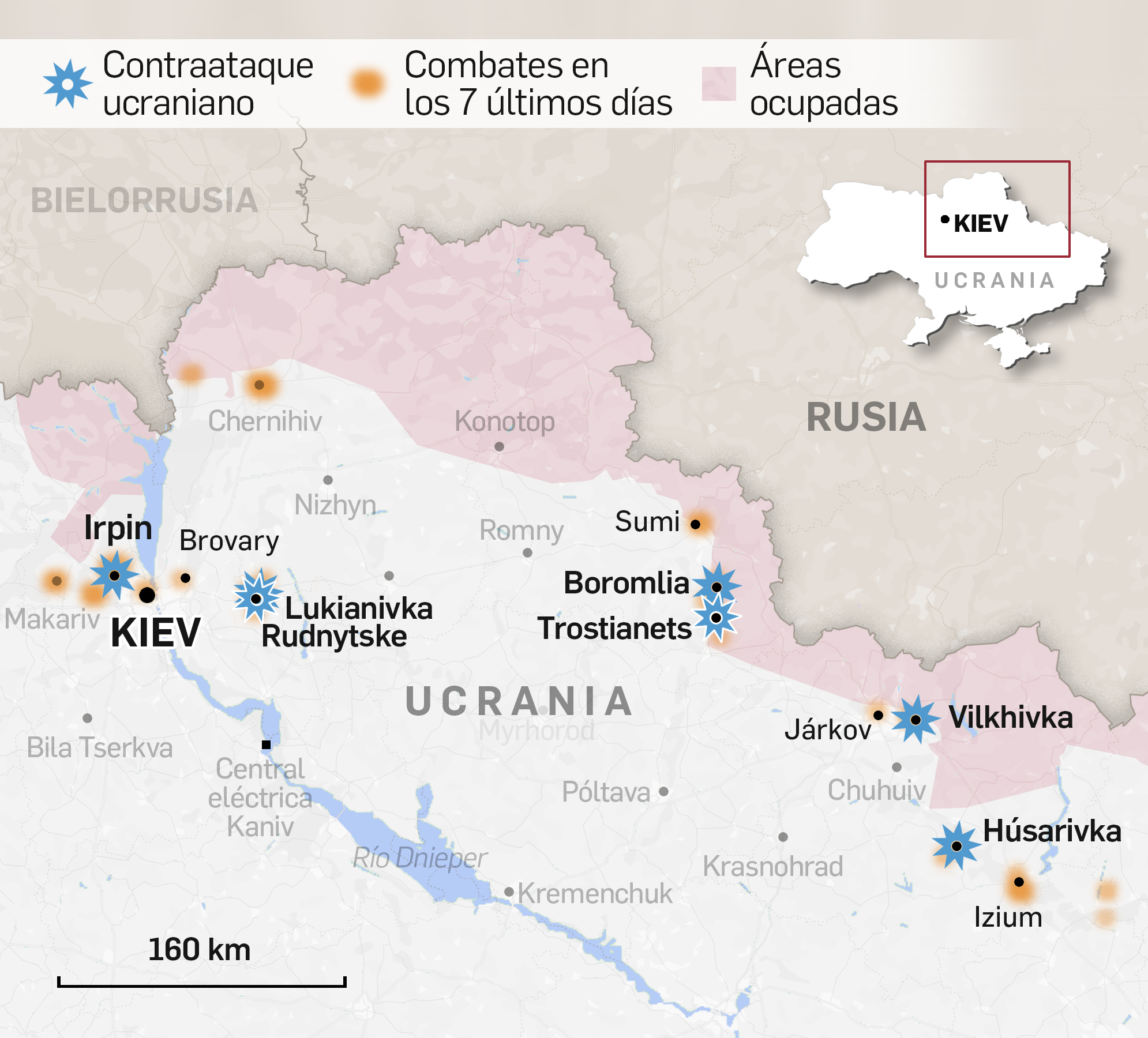 Guerra Rusia - Ucrania: Los Mapas Y Gráficos Que Detallan La Invasión ...