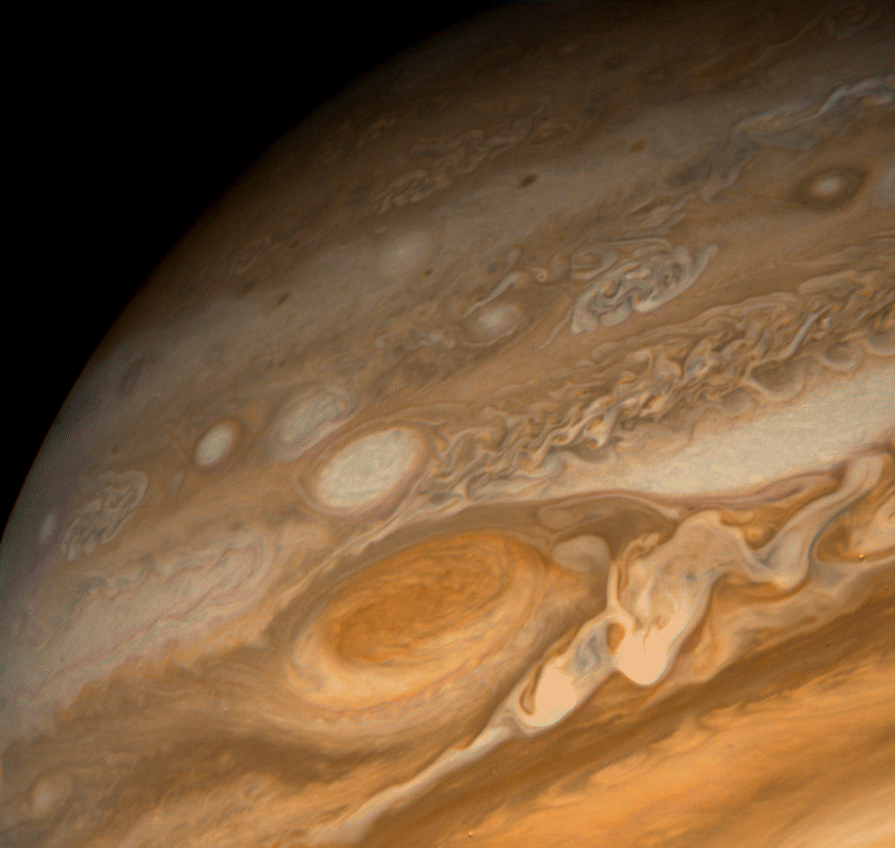 Una de las fotografías de Júpiter tomadas por la Voyager en 1979