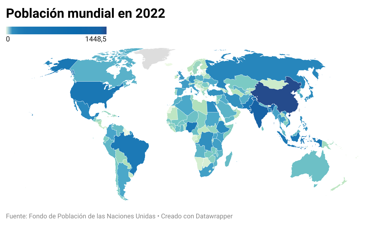 ¿Cuántos habitantes hay en el mundo?