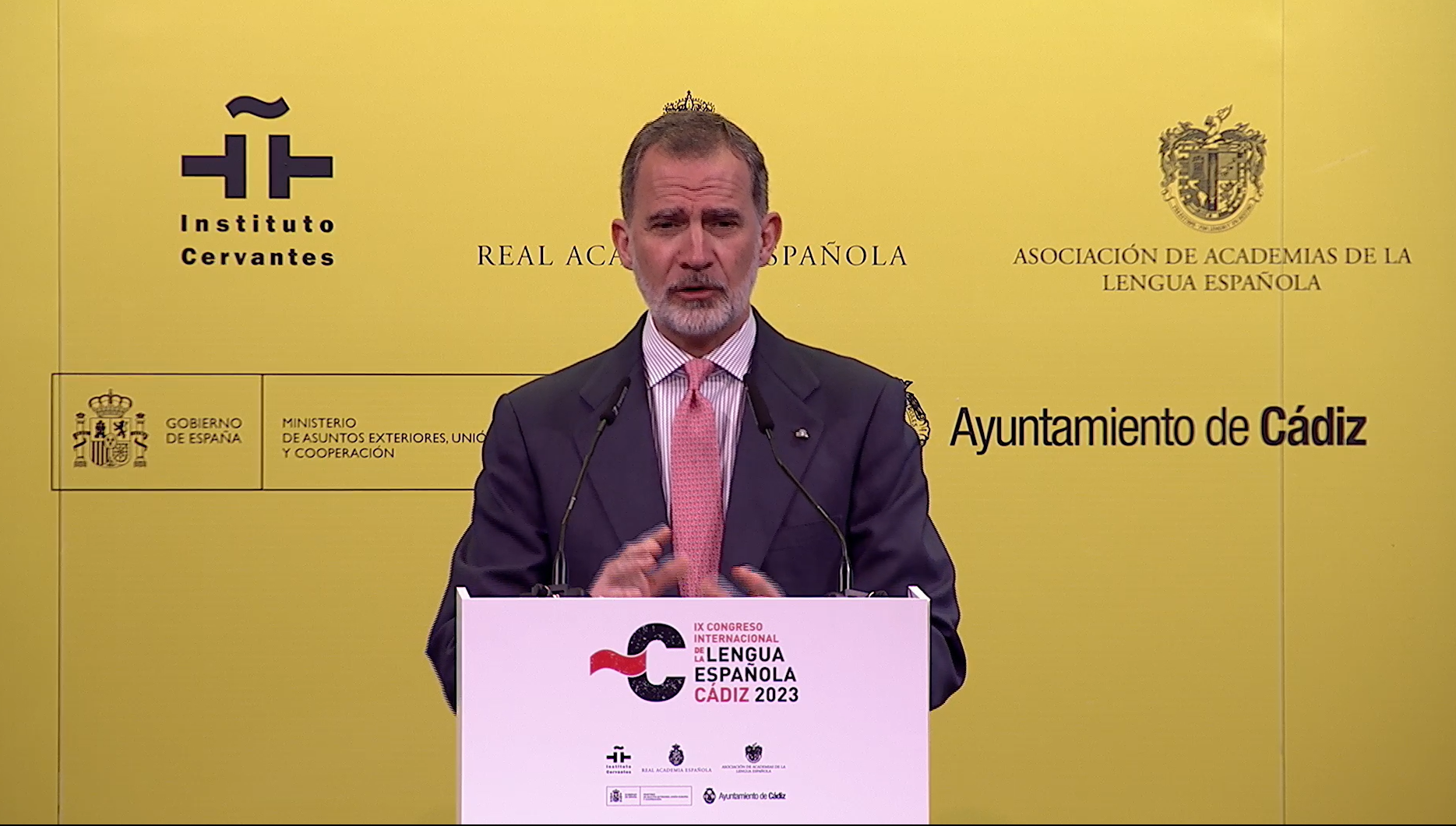 El Rey Felipe inaugura el Congreso de la Lengua en Cádiz: «Esta es la ...