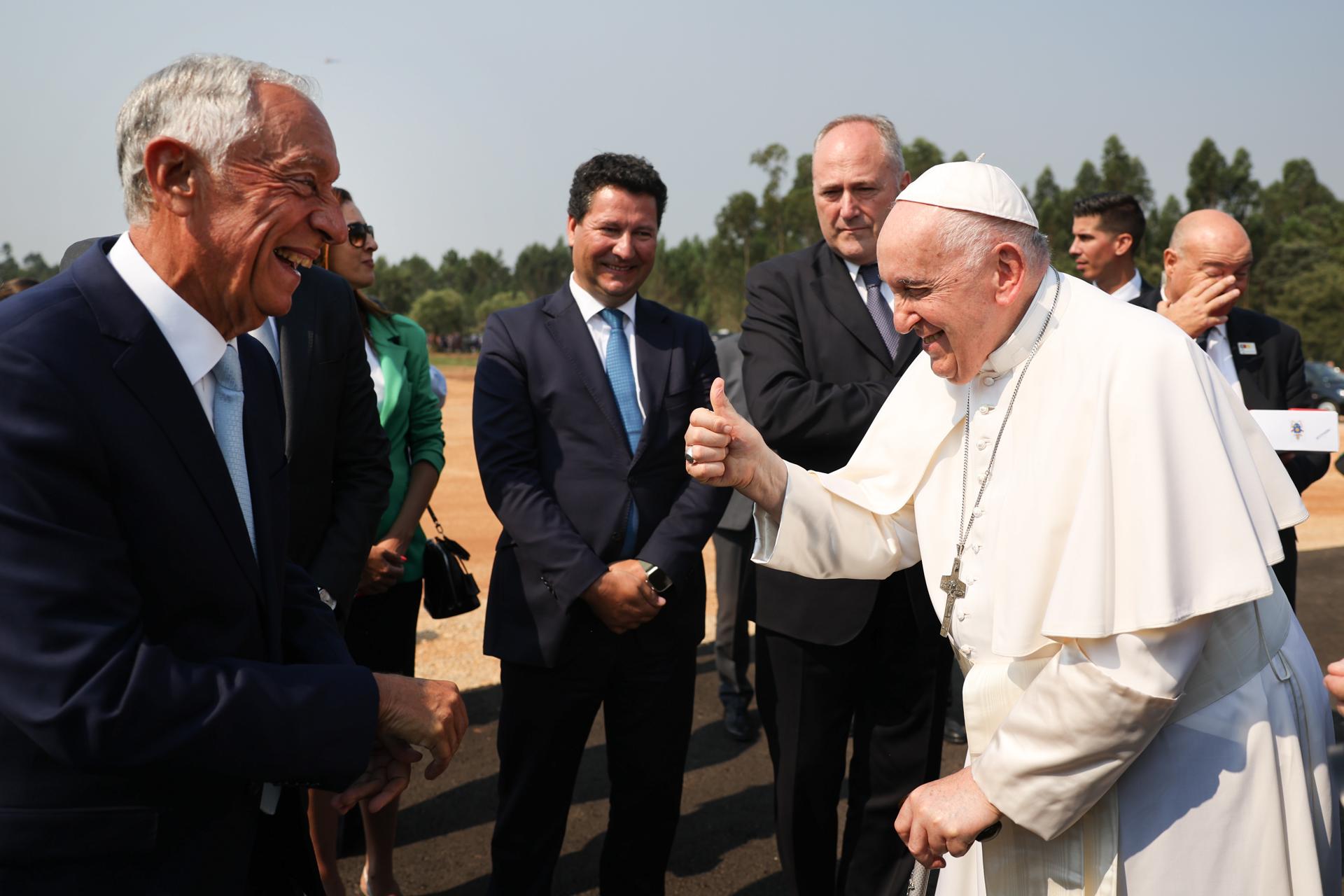 El presidente de Portugal celebra el éxito de la JMJ «Es algo nunca visto»