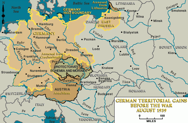 Fronteras de Alemania antes de la Segunda Guerra Mundial