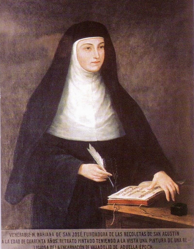 Madre Mariana de san José y su gran labor de escritora mística desde la ...