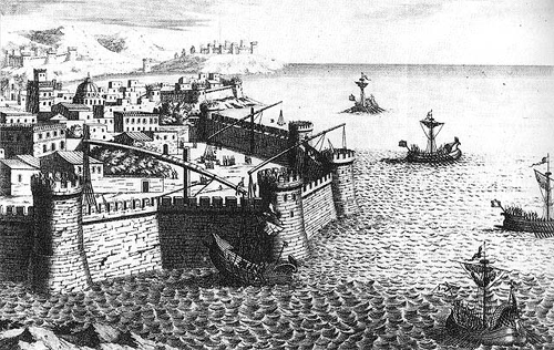 Con el nombre de garra de Arquímedes conocieron los romanos la gran grúa diseñada por este matemático griego para hundir las naves que atacaron la ciudad