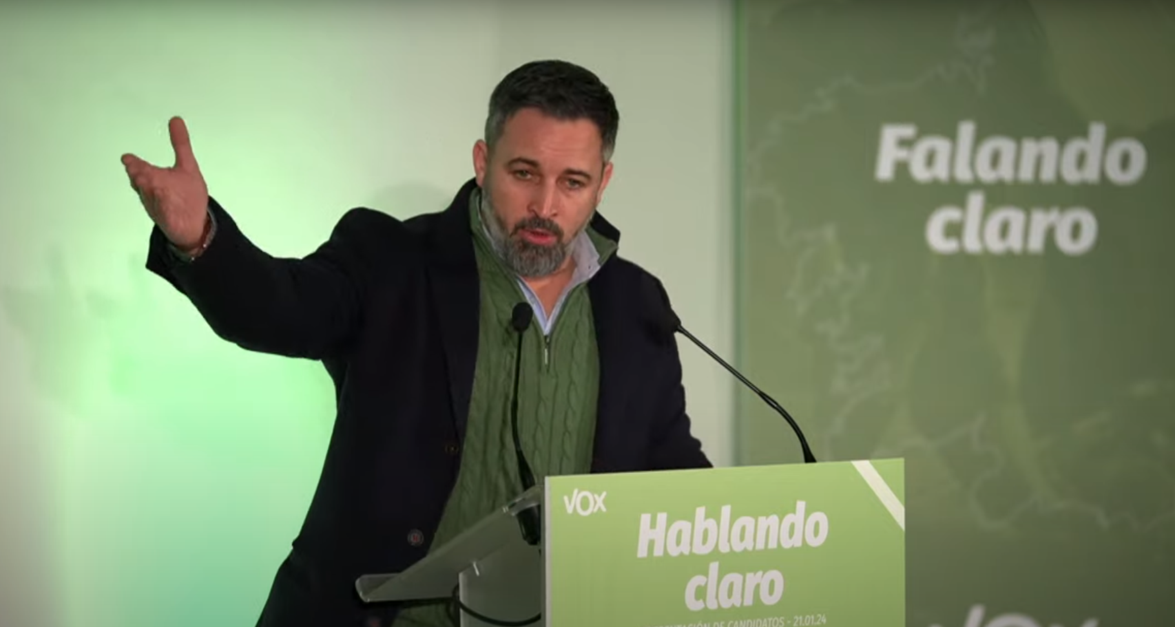 Abascal denuncia en Galicia que PP y PSOE son lo mismo: «Hasta aquí ...