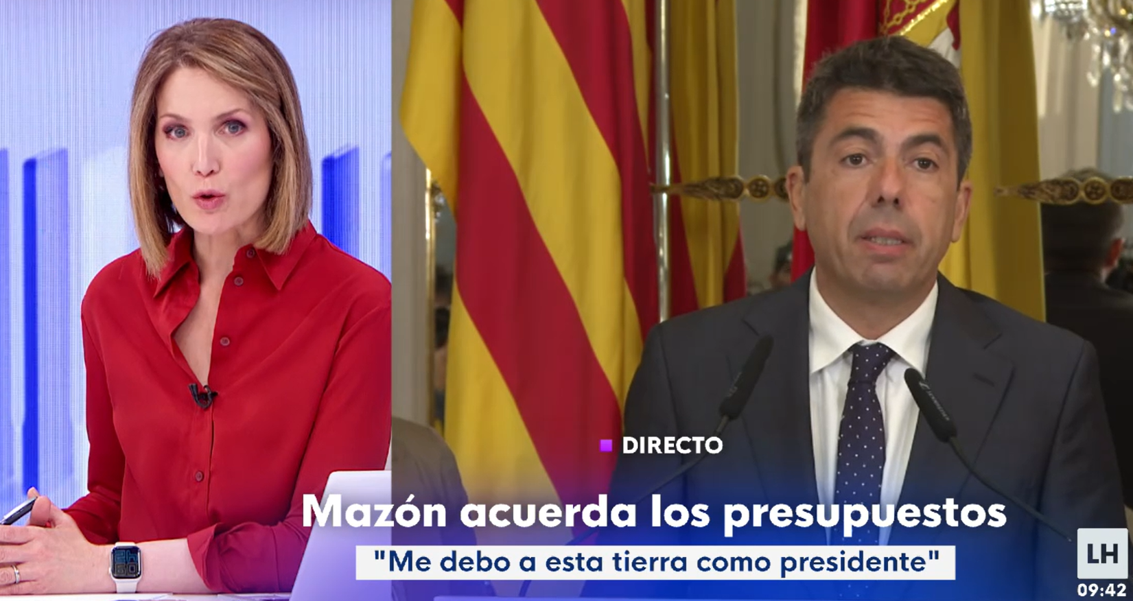 Silvia Intxaurrondo en TVE, sobre el acuerdo de Mazón con Vox: «Por si ...