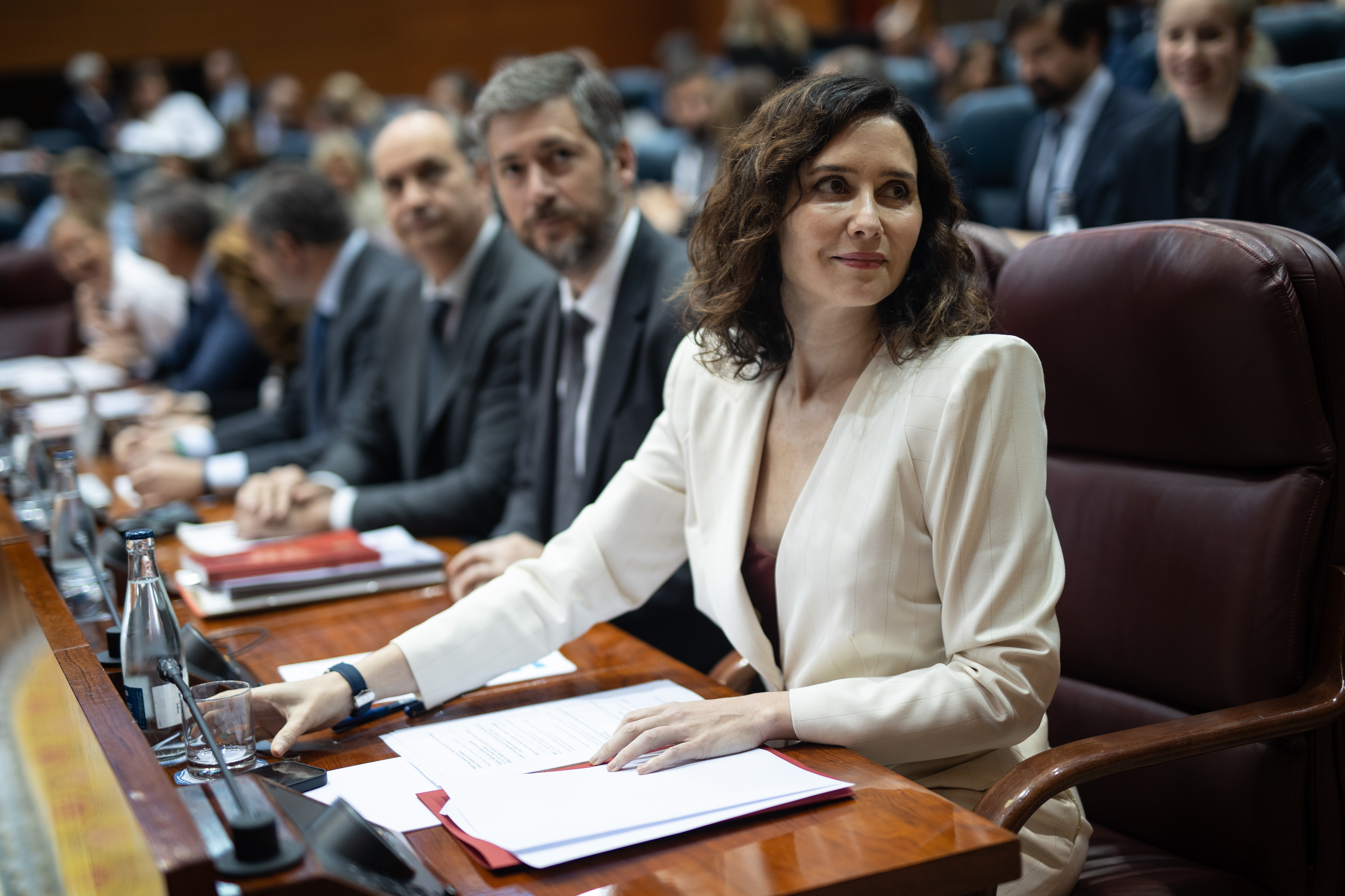 Ayuso asiste al Pleno de la Asamblea de Madrid, en directo