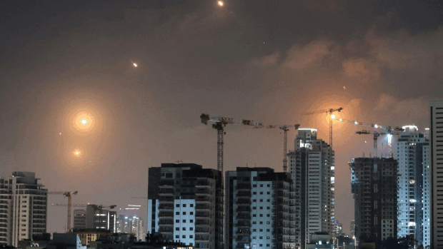 GIF ataque irán a israel