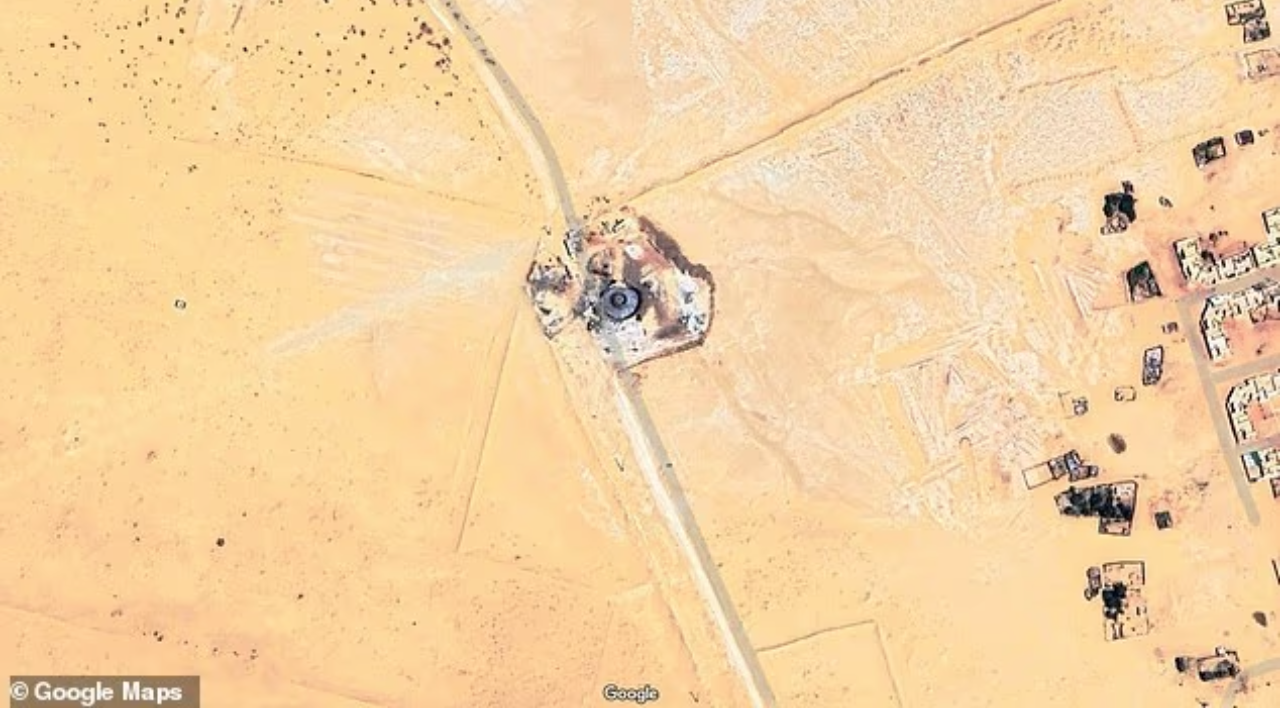 Imagen del supuesto ovni en el desierto del Sáhara