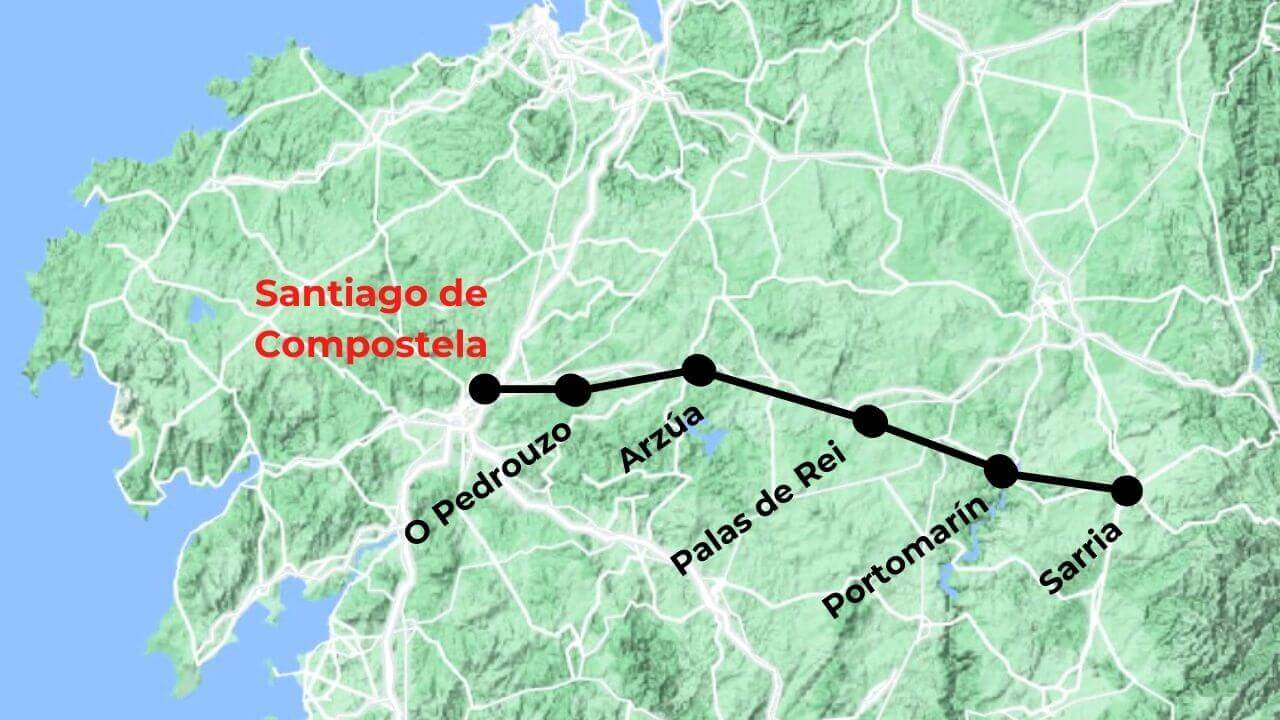 La ruta más corta del Camino de Santiago: sencilla y con Compostela ...