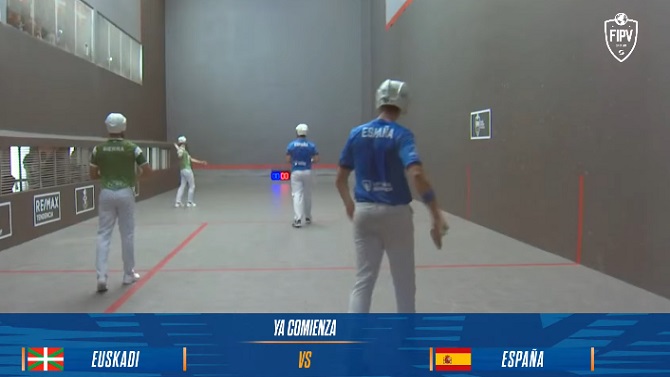 España supera al País Vasco en el primer duelo oficial de pelota vasca ...