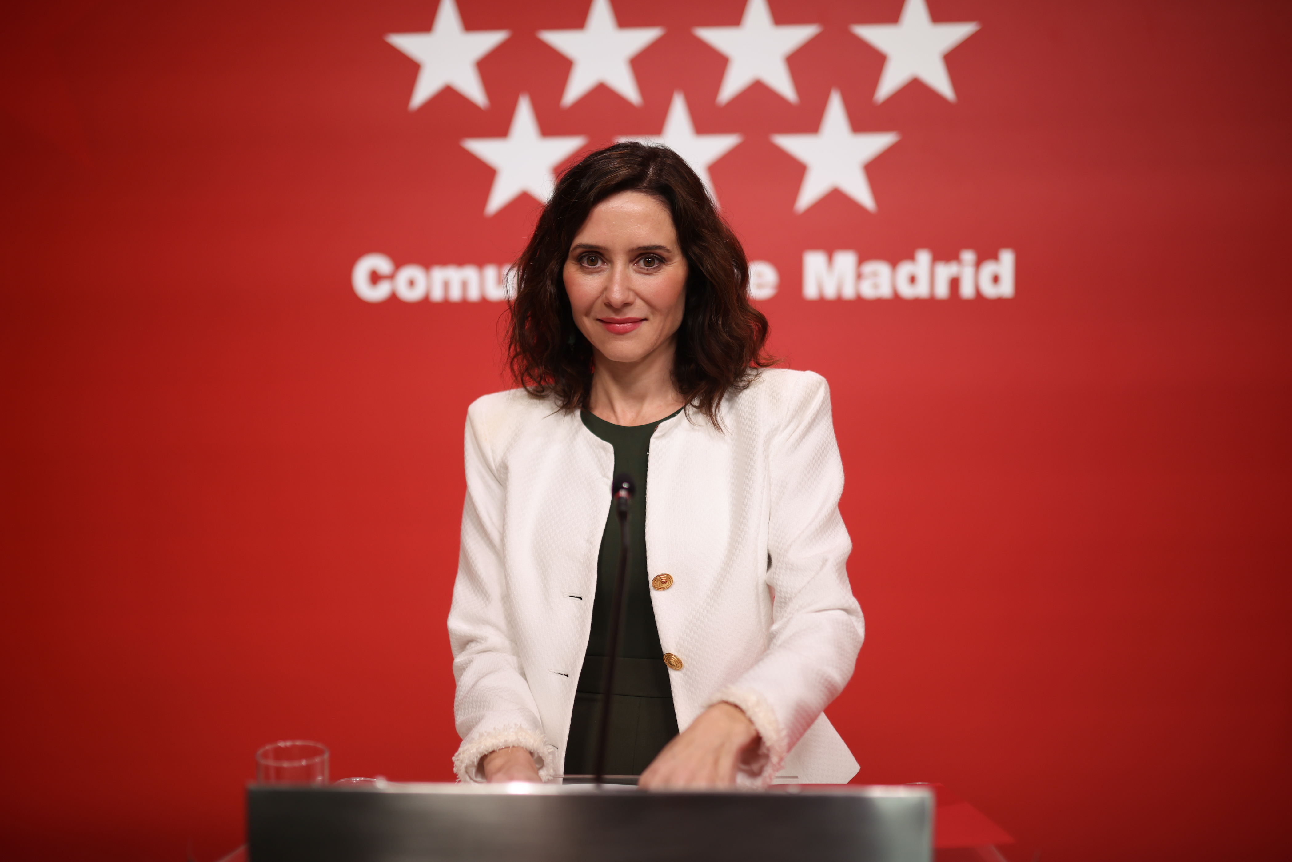 Rueda de prensa de Ayuso tras el Consejo de Gobierno de la Comunidad de ...