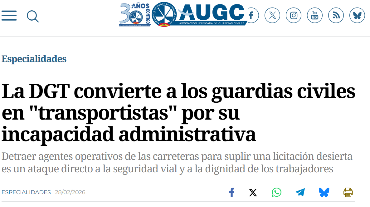 Los guardias civiles denuncian que la DGT les obliga a trabajar de ...