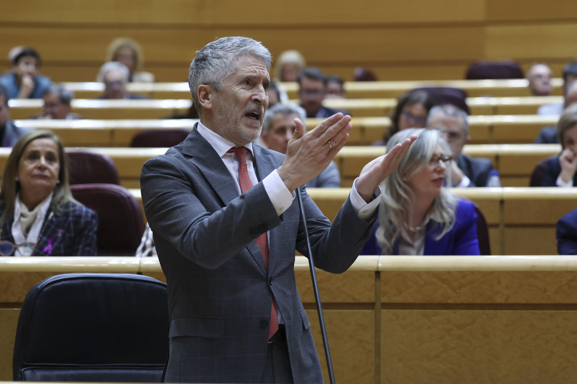 El tono paternalista de Marlaska con la portavoz del PP en el Senado ...