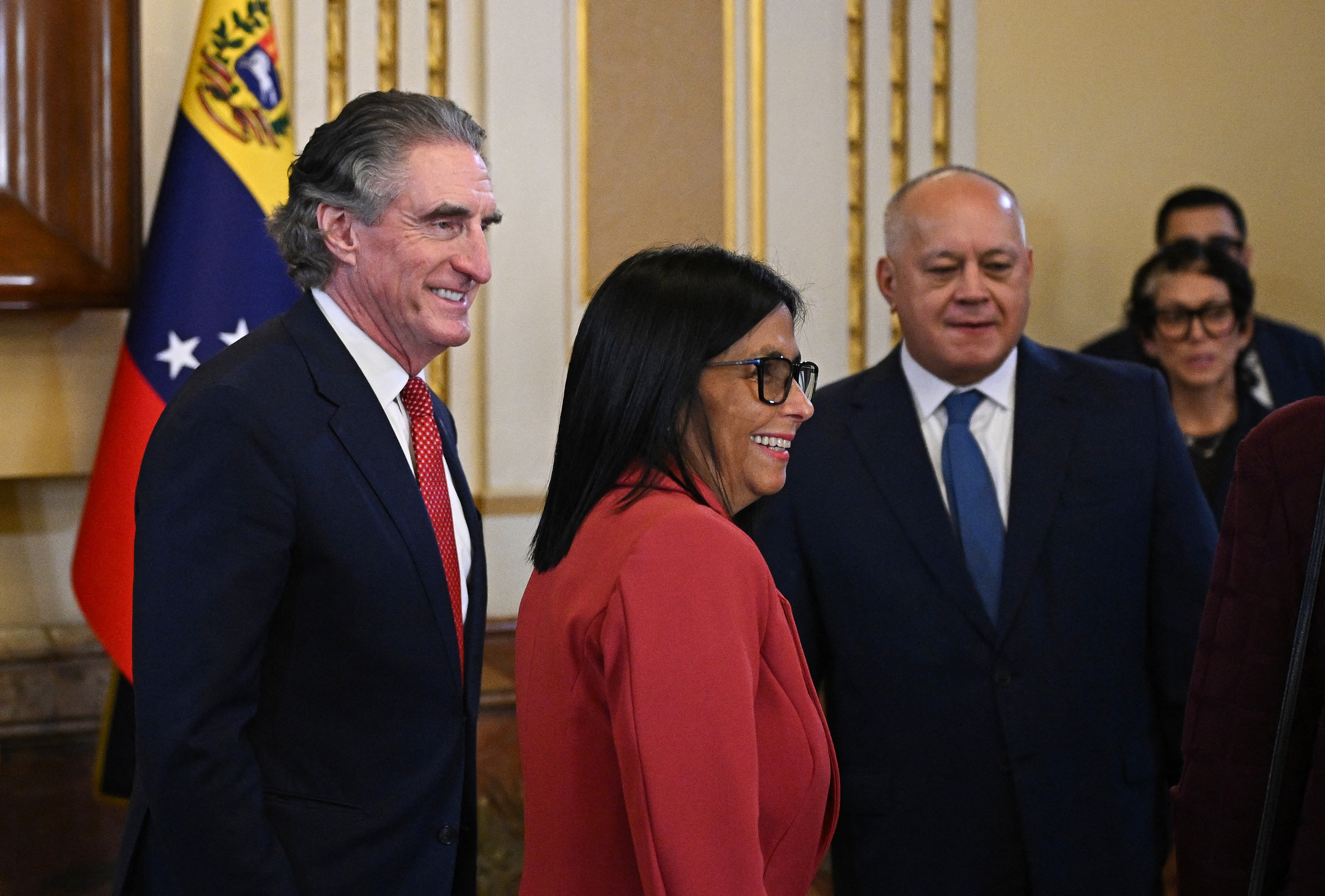 Delcy Rodr guez Recibe Al Secretario Del Interior De EE UU Y Trump 