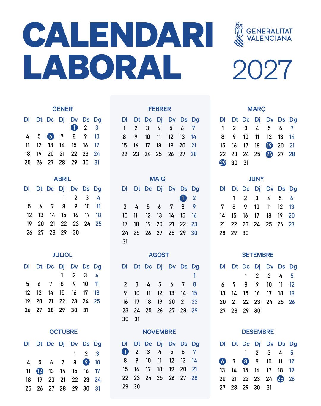 Calendario Laboral 2027 Oficial En La Comunidad Valenciana Estos Son calendario-laboral-2027-oficial-en-la-comunidad-valenciana-estos-son
