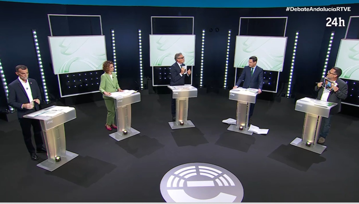 El debate final de las elecciones de Andalucía, en directo