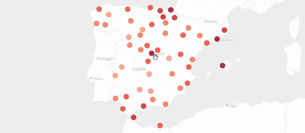 El mapa del precio del alquiler por habitaciones en España