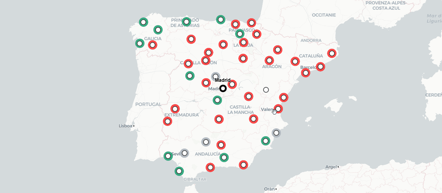 Variación de los tiempos de viaje en Renfe entre 2023 y 2026